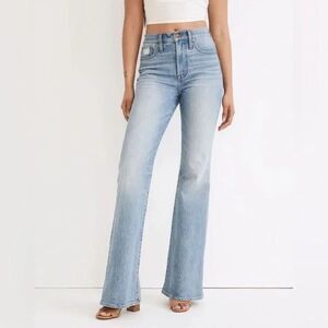Madewell The Perfect Vintage Flare Jeans Women 26 Delavan Wash High Rise Stretch